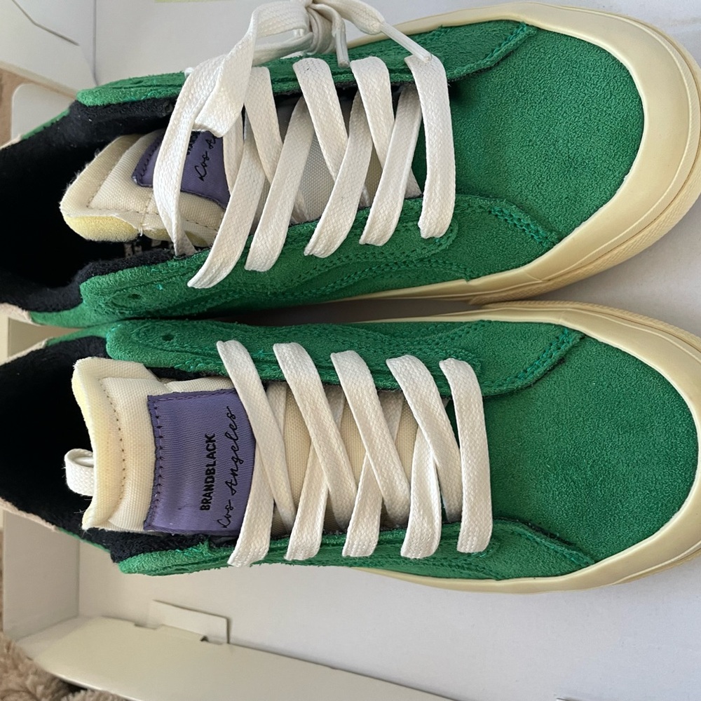 Green Suede Sneakers brand new never worn